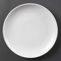 Coupe Plates | White Dinner Plates | 280mm Whiteware | Olympia CB492