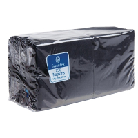 Cocktail Napkins | Black Paper Napkins | 250mm | 2-Ply | CB666