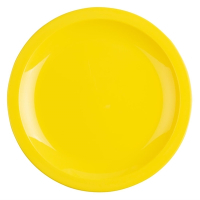 Polycarbonate Plates | Yellow Dinner Plates | 230mm | Kristallon CB767