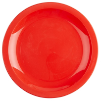 Polycarbonate Plates | Red Dinner Plates | Break-Resistant 230mm | Kristallon CB770