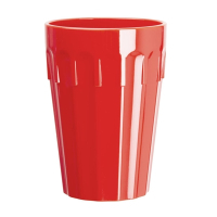 Polycarbonate Tumblers | Red Drinking Glasses | 260ml Capacity | Kristallon CB778