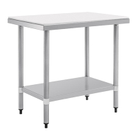 Stainless Steel Chopping Board Table | Prep Table | 900x900x600mm | Vogue CB911