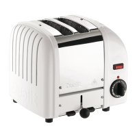 Commercial 2 Slice Toaster | Vario Bread Toaster | Durable White Finish | Dualit 20248