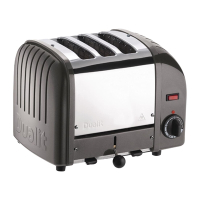 3 Slice Vario Toaster | Commercial Bread Toaster | Metallic Charcoal | Dualit 30080
