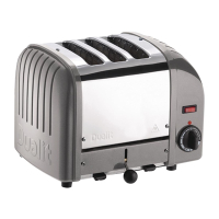 3 Slice Vario Toaster | Commercial Bread Toaster | Metallic Silver | Dualit 30081
