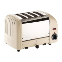 Vario Toaster | 4 Slice Commercial Toaster | Utility Cream | Dualit 40354