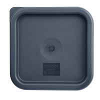 Square Storage Container Lid | Food Container Cover | Small Blue | Vogue CF043
