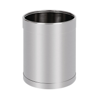Stainless Steel Waste Paper Bin | Office Trash Can | 10L Capacity | Bolero CF130