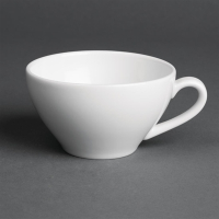 Tea Cups | White Porcelain Cups | 230ml Capacity | Royal Porcelain CG028