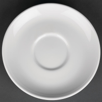 Breakfast Saucers | Classic White Porcelain Saucers | 160mm Diameter | Royal Porcelain CG030