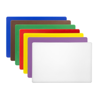 Commercial Chopping Board Set | Low Density Colour Coded Boards | Large 600x450x20mm | 7 Pack | Hygiplas CH048