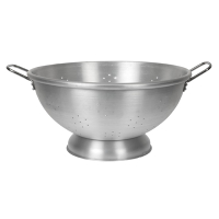 Commercial Colander | Double-Handled Aluminium Strainer | 18.5