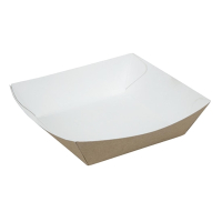 Compostable Kraft Food Trays | Disposable Food Containers | Large 148mm | Colpac CK936