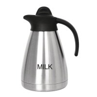 Vacuum Jug | Insulated Thermal Screwtop Jug | 1 Litre Milk Dispenser | Olympia CL372
