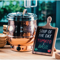 Commercial Soup Kettle | Copper Food Warmer | 11L Capacity | Dualit 70017 GD393