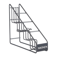 Syrup Bottle Rack | 4 Bottle Display Stand | POS Countertop Unit | Monin CN174