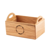 Table Caddy | Wooden Table Organizer | 230mm Oak Finish | Olympia CN517