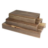 Wooden Food Display Riser Set | Acacia Wood Riser | FSC Certified | Olympia CP697
