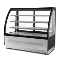 Commercial Refrigerated Cake Display | Curved Glass Pastry Cabinet | 1205mm Width | BestFrost CPD120