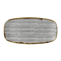 Rectangular Plate | Studio Prints Homespun Plate | 153mm Stone Grey | Churchill CR069