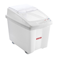 Mobile Ingredient Bin | Transparent Storage Container | 80L Capacity | Araven CR976