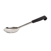 Slotted Serving Spoon | Black Kitchen Utensil | 340mm Length | Vogue CS911