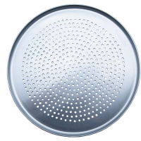 Coupe style aluminium Pizza Pan - Perforated - 14 CSP.14.AP
