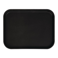 Non-Slip Tray | Rectangular Fibreglass Tray | Black 457mm | Cambro CT277