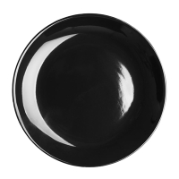 Commercial Coupe Plate | Black Cafe Plate | 200mm 8 Inch | 12 Pack | Olympia CU950