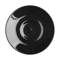 Commercial Espresso Saucer | Cafe Saucer | Black Porcelain | 12 Pack | Olympia CU955