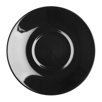 Commercial Cafe Saucer | Black Porcelain Saucer | 12 Pack | Olympia CU956