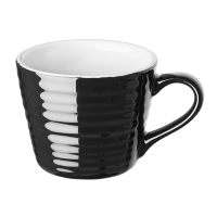 Commercial Cafe Aroma Mug | Black Coffee Mug | 230ml Capacity | 6 Pack | Olympia CU960
