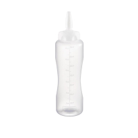 Clear Sauce Bottle | Condiment Dispenser | 24oz Capacity | Araven CW122