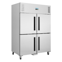 Commercial Double Door Fridge | Upright Gastro Refrigerator | 1200 Litre Capacity | Polar CW195