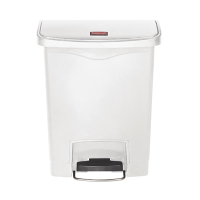 Slim Jim Step on Bin | Front Pedal Waste Container | 30 Litre Capacity | Rubbermaid CW582