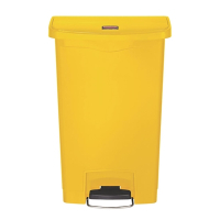 Commercial Slim Jim Step On Bin | Front Pedal Waste Container | 50L Capacity | Rubbermaid CW585