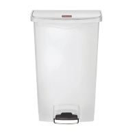 Commercial Step On Bin | Slim Jim Waste Container | 68L Front Pedal | Rubbermaid CW590