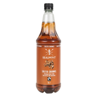 Commercial Salted Caramel Syrup | Flavoured Coffee Syrup | 1 Litre Bottle | Beaumont CX085