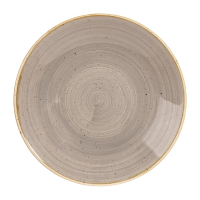 Deep Coupe Plates | Stonecast Grey Dinnerware | 255mm Diameter | Churchill CY826