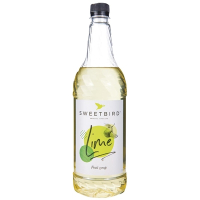Lime Fruit Syrup | Flavoured Beverage Syrup | 1 Litre Bottle | Sweetbird CZ274