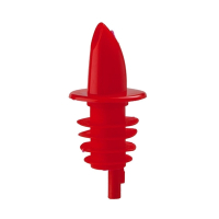 Commercial Freeflow Pourer | Red Economy Spirit Pourer | Pack of 10 | Beaumont 3060AP