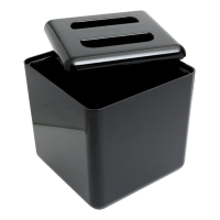 Commercial Insulated Ice Bucket | Square Black Ice Bucket | Double Wall | Beaumont 3501