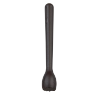 Commercial Muddler | Black Ribbed Bar Tool | 215mm Length | Beaumont 3573