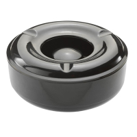 Commercial Windproof Ashtray | Melamine Ashtray | 146mm Black | Beaumont 3707