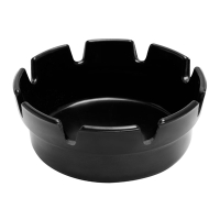 Commercial Ashtray | Black Melamine Ashtray | 177mm | Pack of 10 | Beaumont 3708