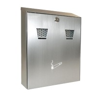 Commercial Wall Mounted Ashbin | Stainless Steel Ashtray | Easy Clean | Beaumont ASHBINSS