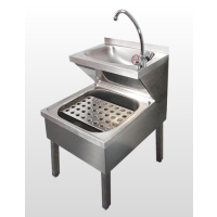 Janitorial Mop Sink | Stainless Steel Cleaner's Sink | Floor Cleaning Station | Basix BGXJTS700