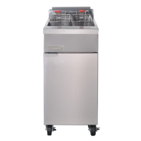 Commercial Gas Fryer | Twin Basket Fryer | Single Tank Freestanding | Buffalo DC319-N