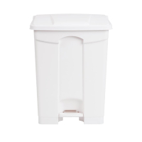 Commercial Pedal Bin | Kitchen Waste Bin | 65L Capacity | White | Jantex DC711