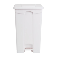 Commercial Kitchen Pedal Bin | White Waste Bin | 87L Capacity | Jantex DC713